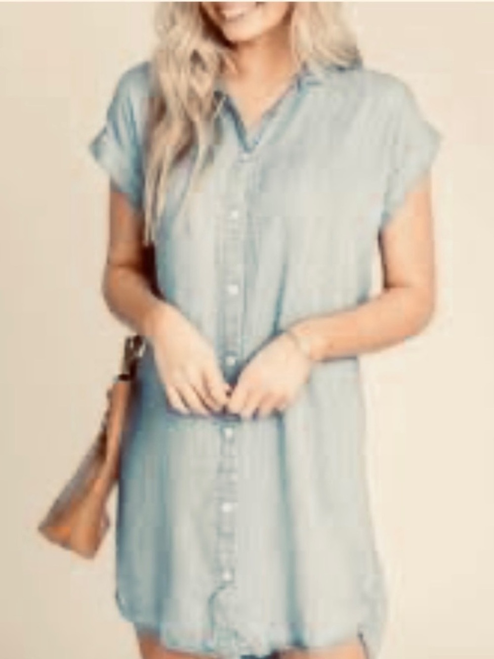 THREAD & SUPPLY | Denim Chambray Button Down Dress L